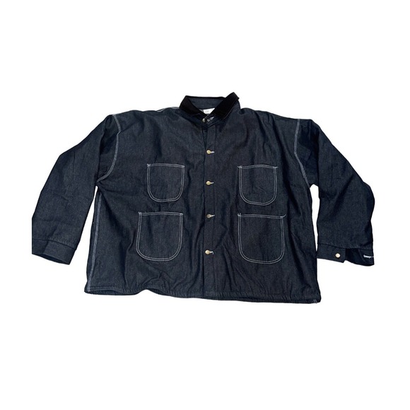 Charm Tex Jail Supplies Denim Jacket Mens 5XL Lined Heavy Field Chore Barn Coat - Picture 2 of 16